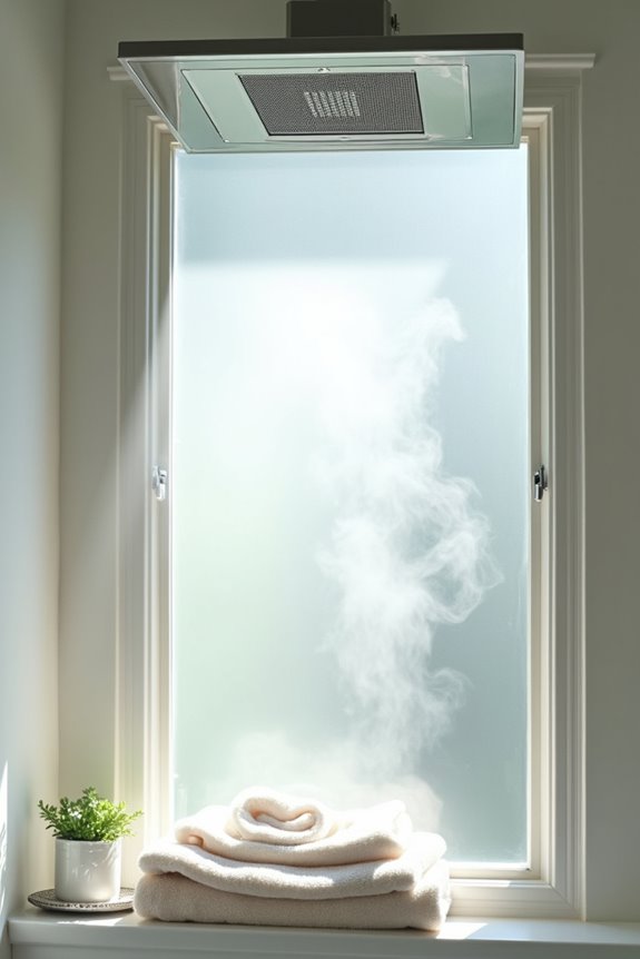 bathroom fan moves air not cooling