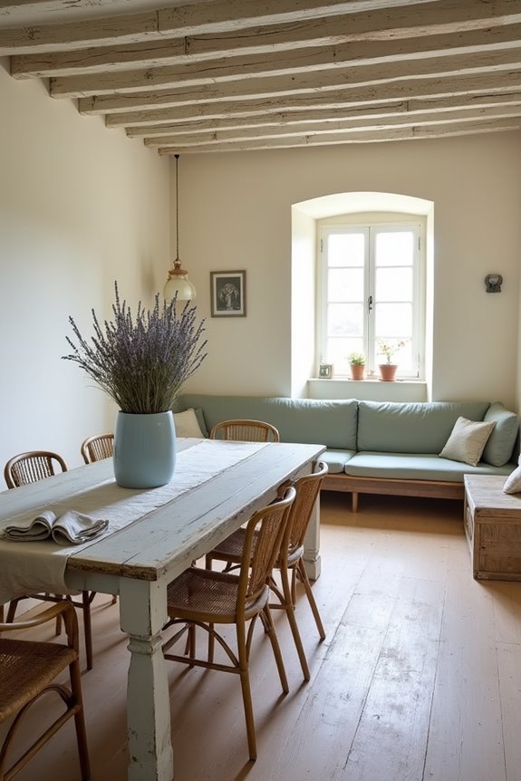 chalk painted timber anchors palette