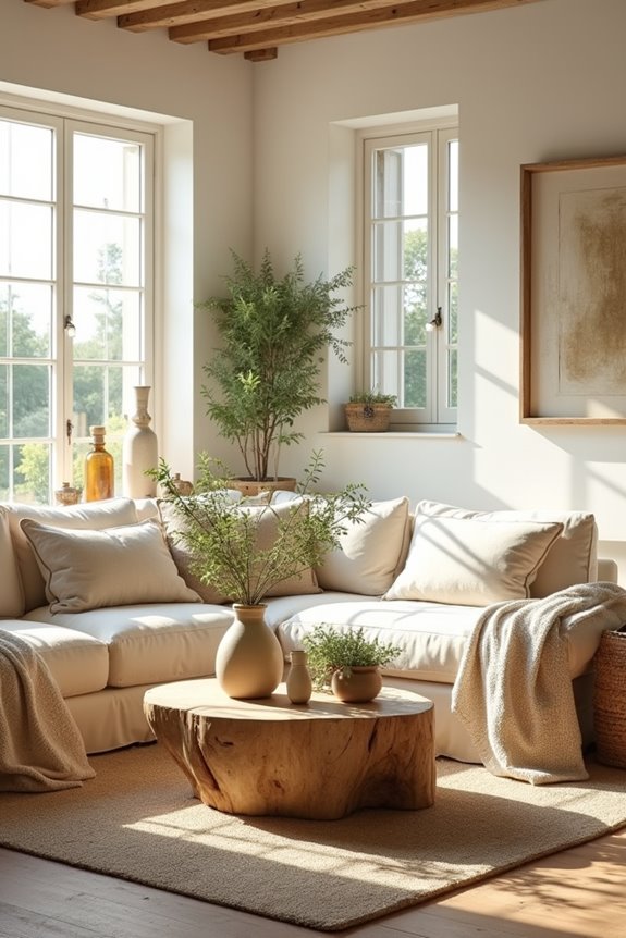 creamy neutrals layered with texture