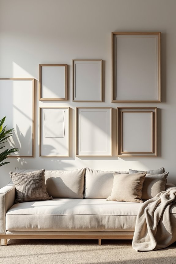 eclectic frames varied textures displayed