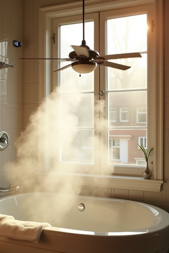 exhaust fan pulls heat in
