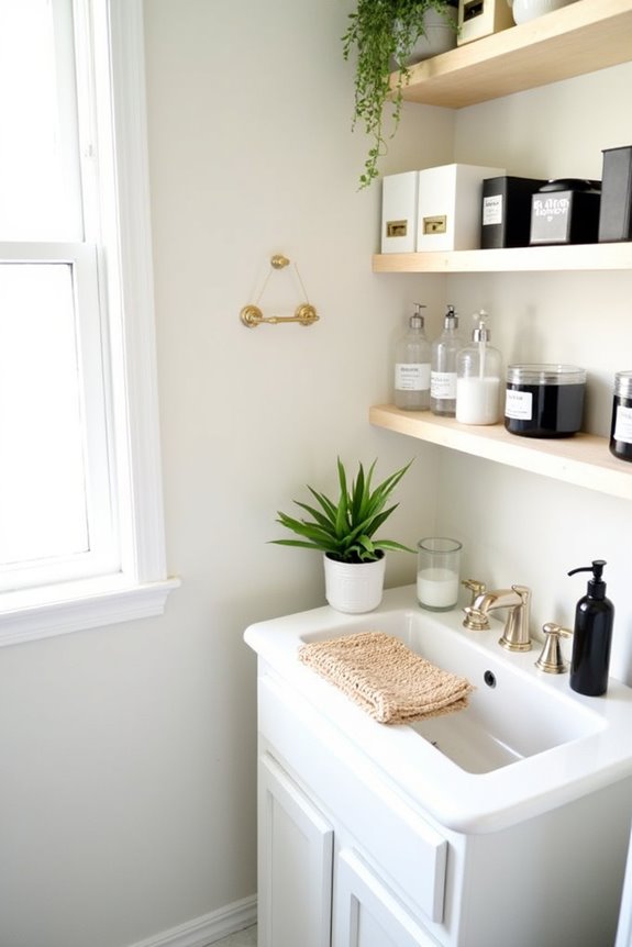 hobby lobby bathroom styling hacks