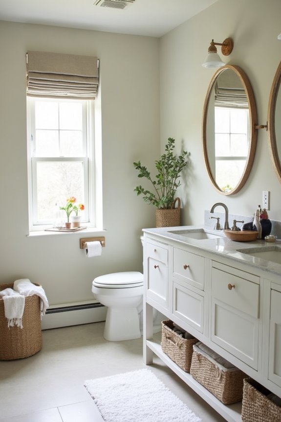 neutral tones boost bathroom refresh