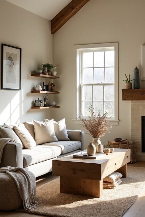 neutral walls create calm foundation