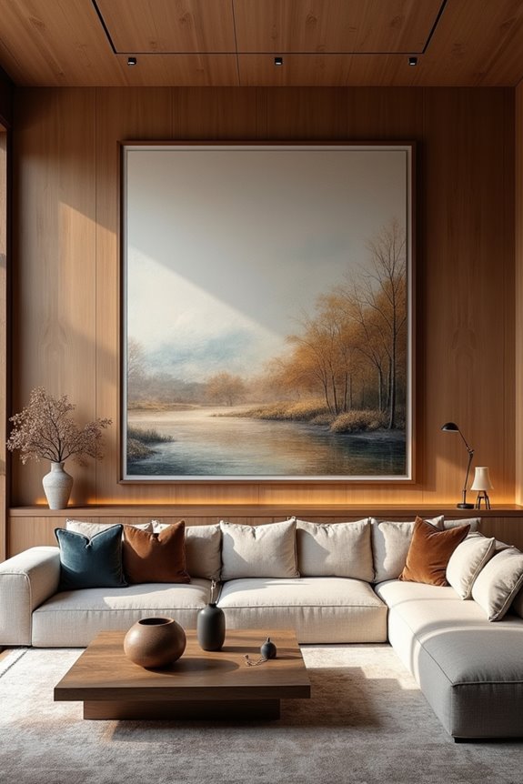oversized art bold yet balanced