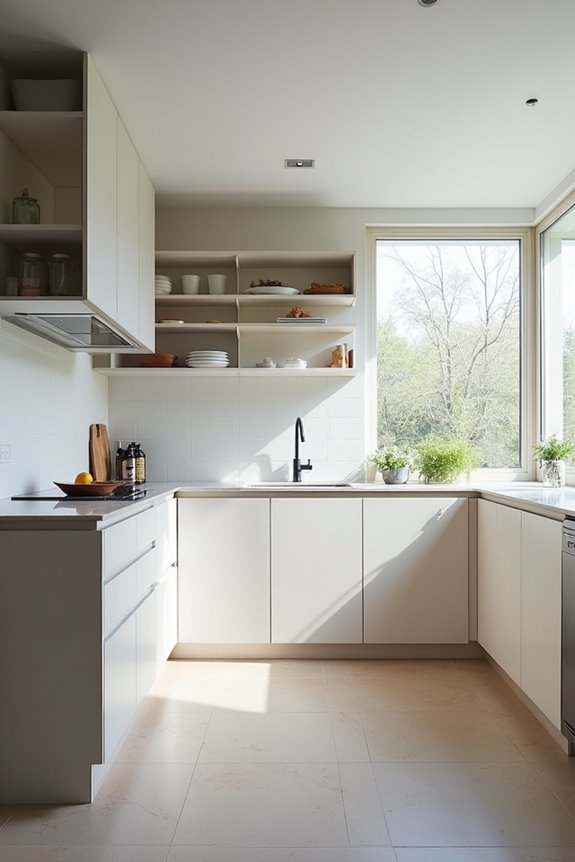 10 Most Efficient Kitchen Designs for Modern Homes 6 quartz countertops lacquered handleless cabinetry