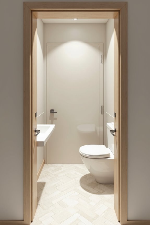 smaller doors create fixture conflicts