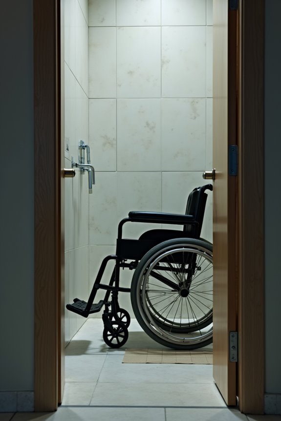 smaller doors hinder wheelchair access