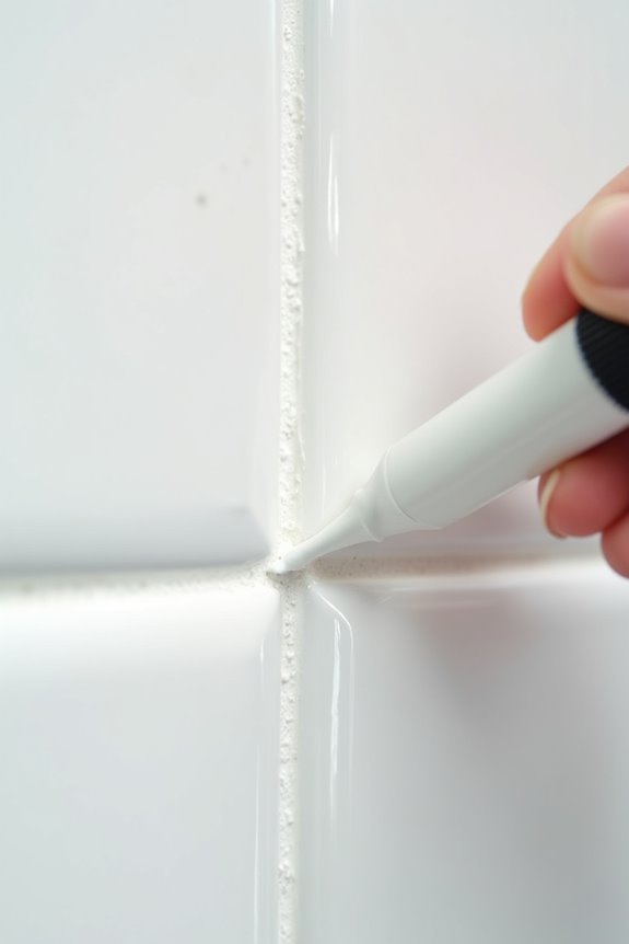 smooth caulk in sections quickly
