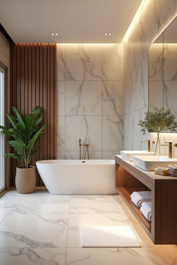 spa inspired serene bathroom retreat